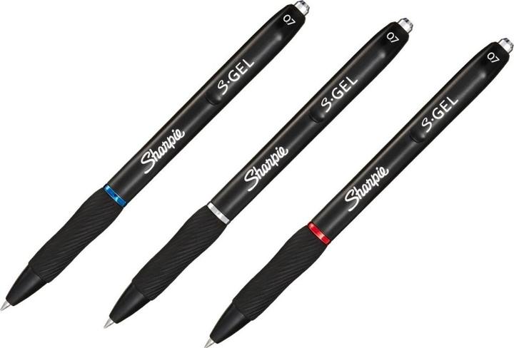 Produktbild Sharpie Gelschreiber 0.7 mm, 3 Stück (Schwarz, Blau, Rot, 3 x)