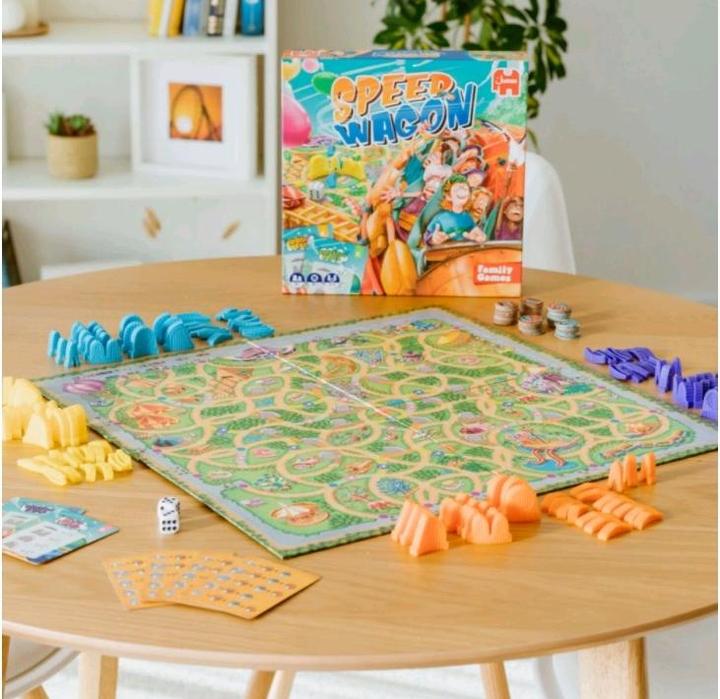 Produktbild Jumbo Speedwagon, d/f/i ab 8 Jahren, 2-4 Spieler, spanndes Achterbahn-Spiel (Deutsch)