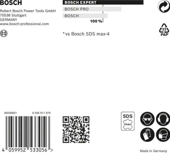 Produktbild Bosch Professional Zubehör EXPERT SDS max-8X Hammerbohrer, 20 x 800 x 920 mm (20 mm)