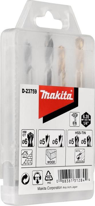 Produktbild Makita Bohrer-Set (5, 6 Millimeter)