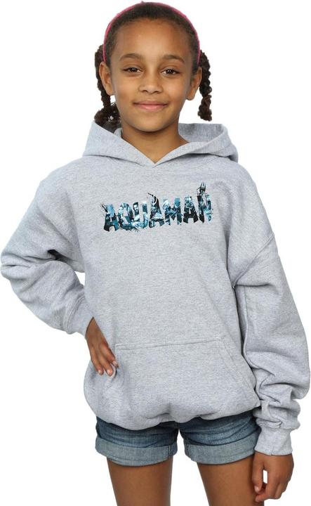 Image du produit - Sweat à capuche AQUAMAN TEXT LOGO - Fille (116)