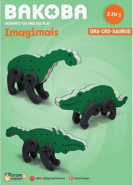 Actual product image Bakoba Imagimals - dragon, crocodile, dinosaur
