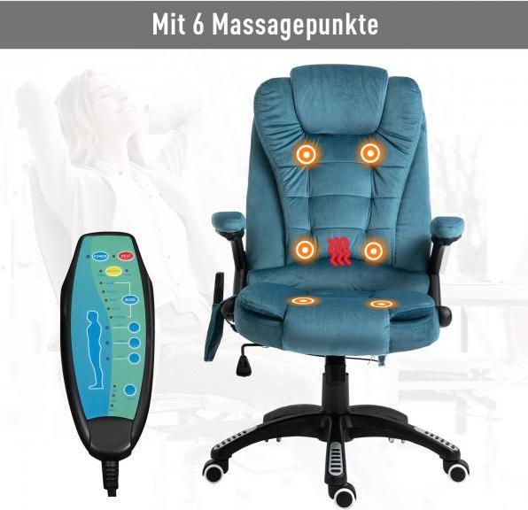 Produktbild Vinsetto Bürostuhl mit Massage- und Wärmefunktion