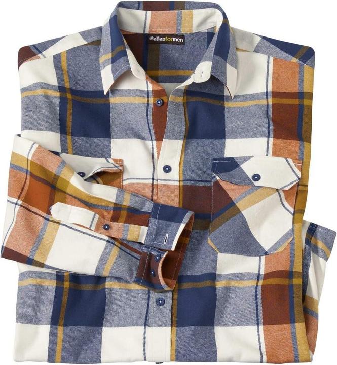 Actual product image Atlas For Men Mens Checked Flannel Shirt (5XL)