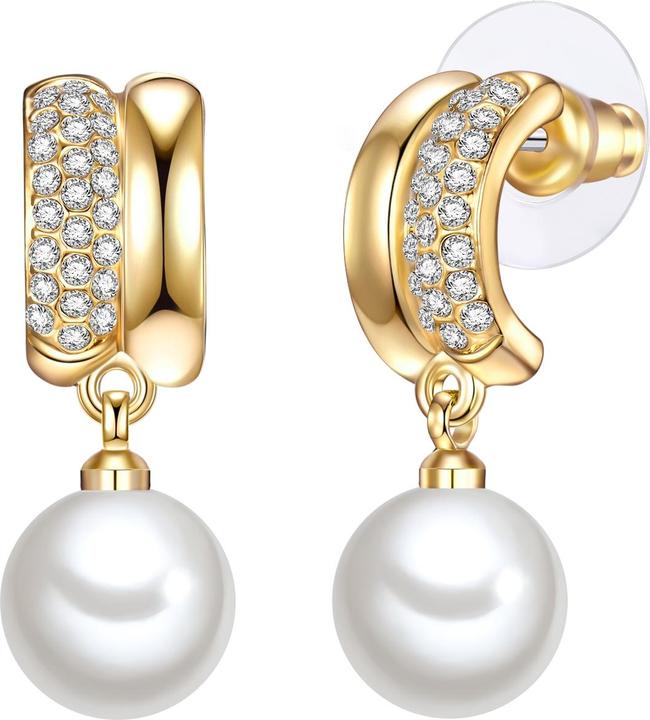 Produktbild Lulu & Jane Metall-Legierung Glas Muschelkernperle gelbgold - 33342 (Metall-Legierung)