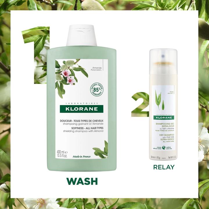 Produktbild Klorane Shampoo mit Mandelmilch (400 ml, Flüssiges Shampoo)