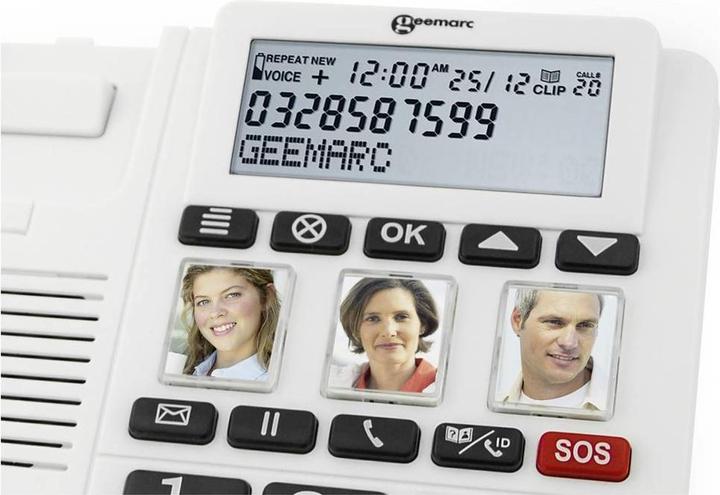 Immagine prodotto Geemarc CL610 Telefono di emergenza con cavo e braccialetto SOS