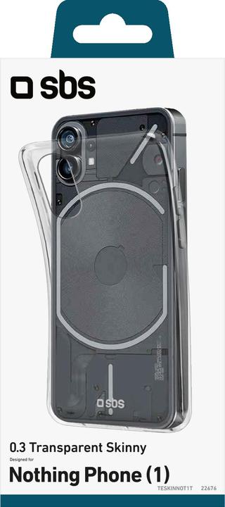 Productafbeelding SBS Magere hoes til Nothing Phone (1)®. Gennemsigtig (Niets telefoon (1))