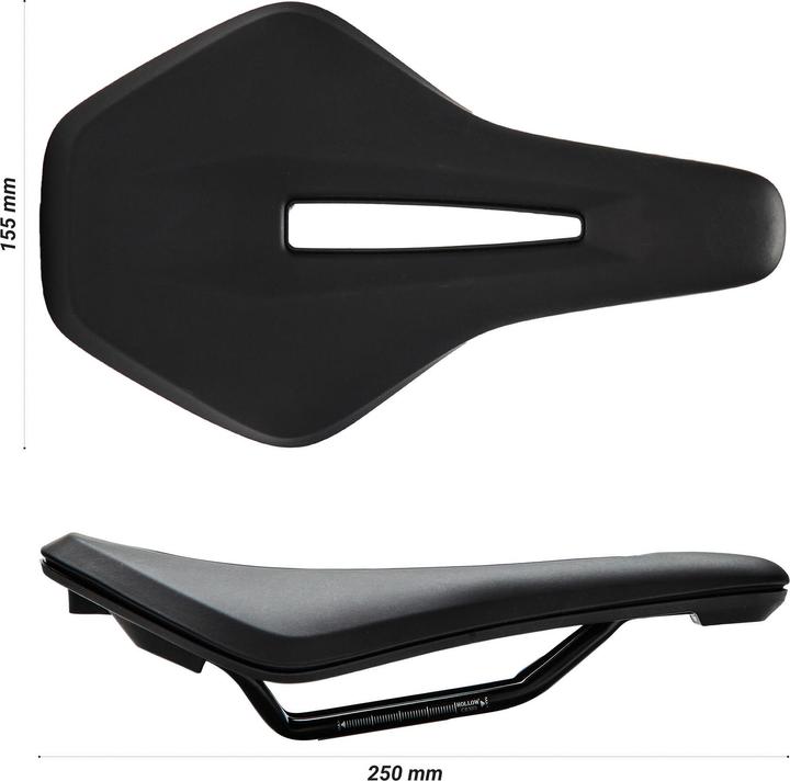 Actual product image Decathlon Unisex bike saddle road bike MTB - Light 155 mm