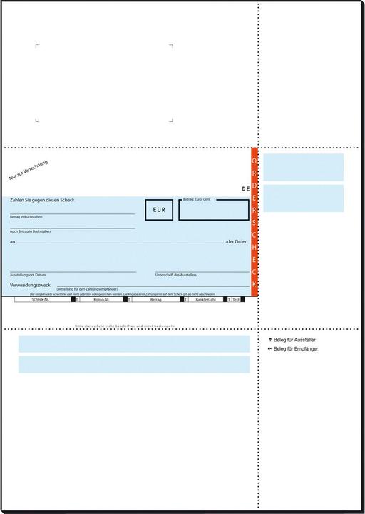 Actual product image Sigel Bank form "PC order check", A4 (100 x)