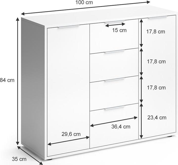 Actual product image Vicco Leon (100 x 35 x 84 cm)
