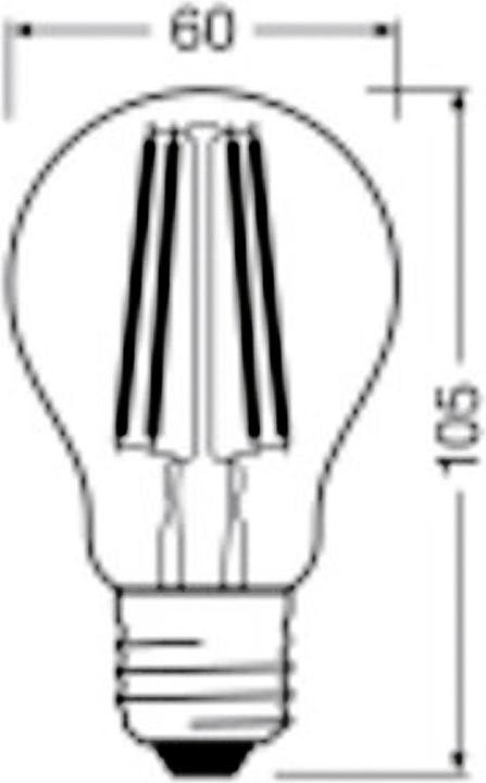 Produktbild Osram Led Filament Classic A (E27, 2.50 W, 525 lm, 1 x, A)