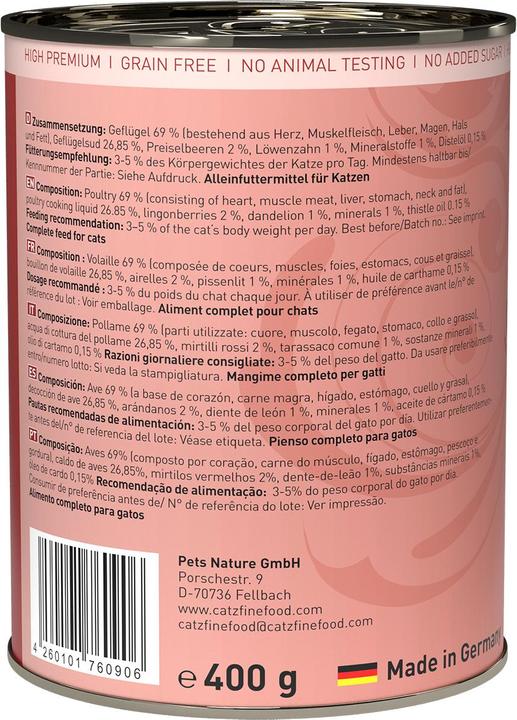Produktbild Catz Finefood No.03 Geflügel (Adult, 1 Stk., 400 g)