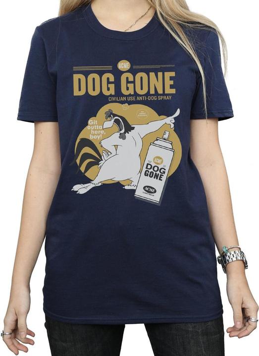 Actual product image Looney Tunes Womens/Ladies Dog Gone Foghorn Leghorn Cotton Boyfriend T-Shirt (L)