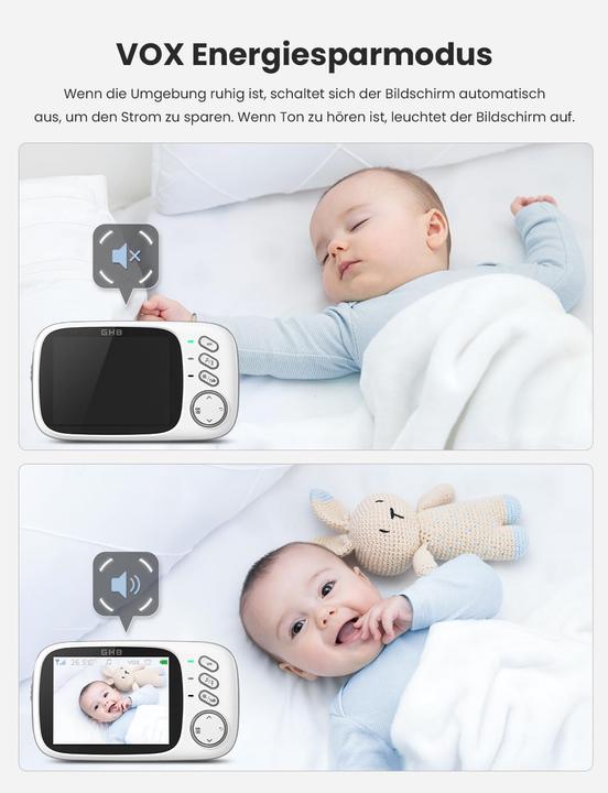 Actual product image GHB Babyphone mit Kamera und LCD-Display (Video & Audio)