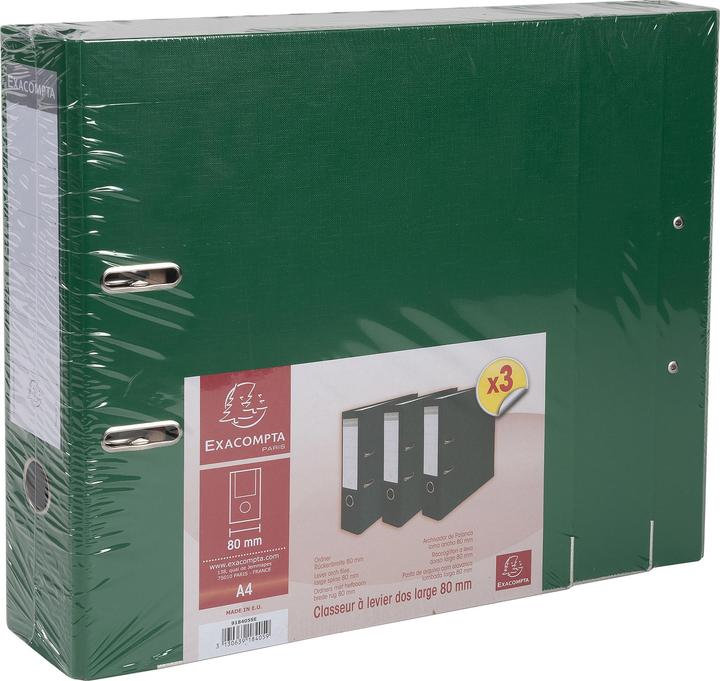 Produktbild Exacompta Ordner (A4, 80 mm, 20 Stück)