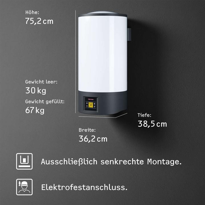 Actual product image Stiebel Eltron EW-V ECO 36 l, electric hot water cylinder, LC display, best energy class A, pressure-resistant