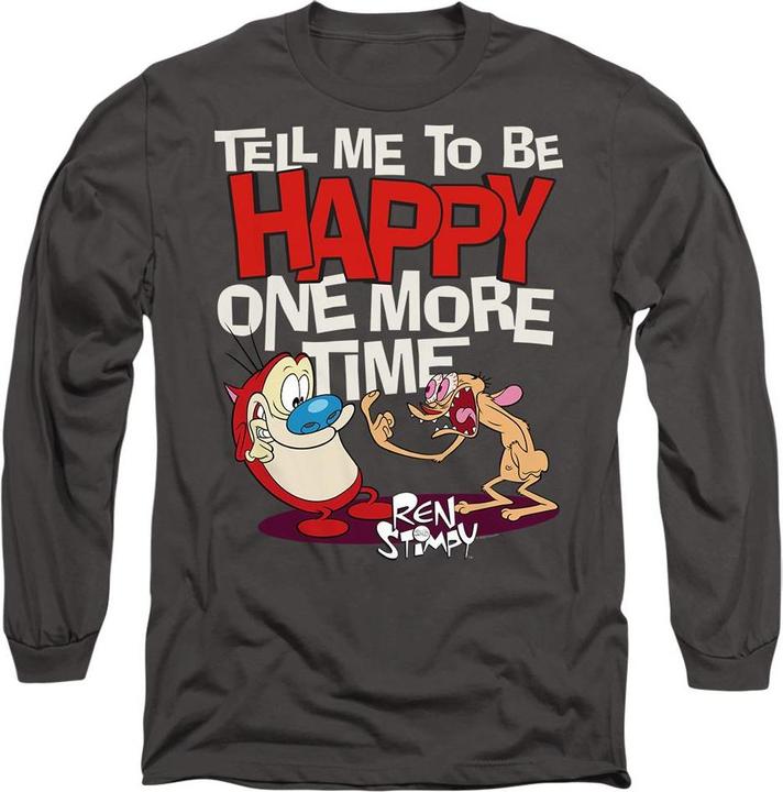 Image du produit Ren & Stimpy - T-shirt TELL ME TO BE HAPPY - Adulte (M)