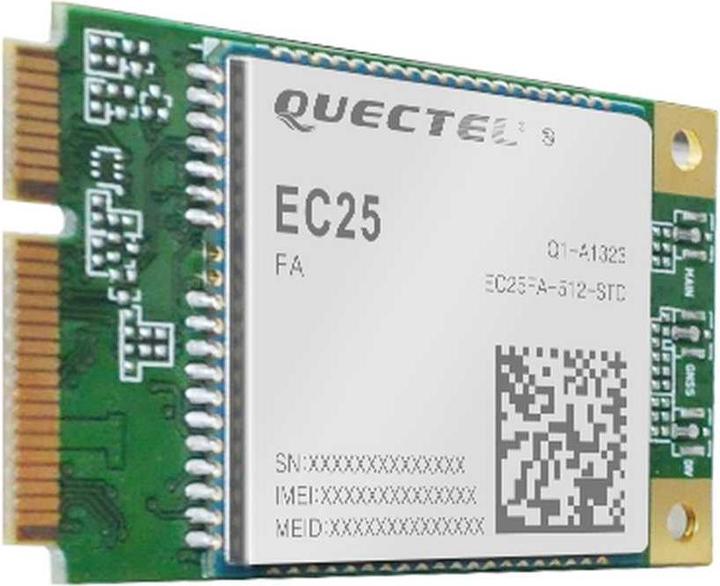 Actual product image Allnet LTE Module Quectel EC25 Cat4 Mini PCIe