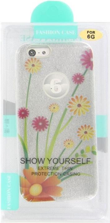 Image du produit OEM Housse en silicone pour iPhone 6 avec motif floral scintillant (Apple iPhone 6)