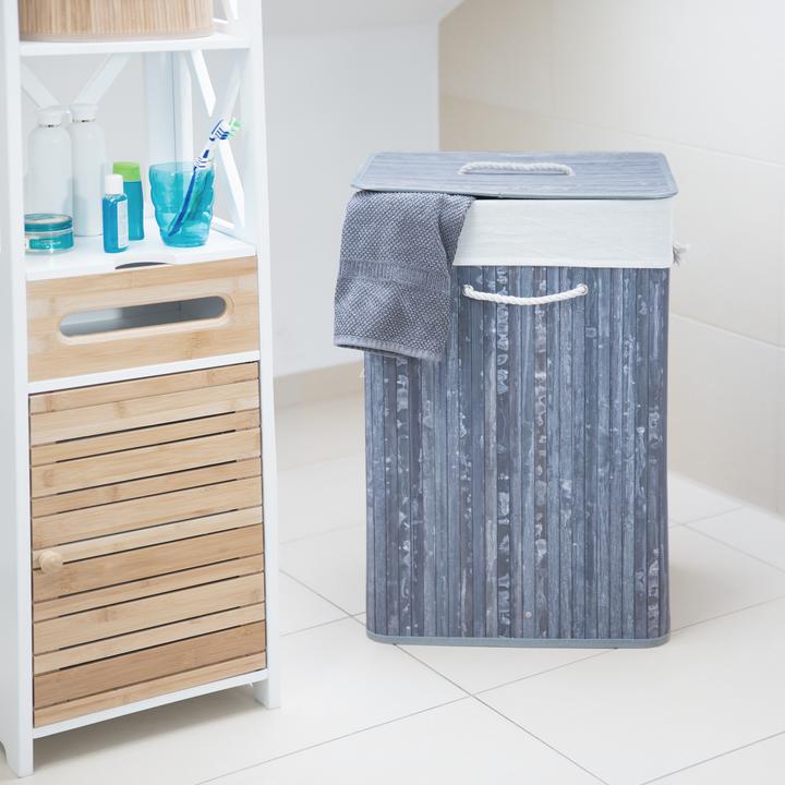 Immagine prodotto Relaxdays Cesto portabiancheria in bambù (83 l)