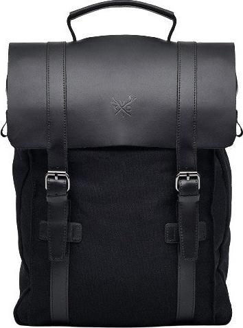 Only-Bags.Store Zaino in tela, zaino in pelle resistente, elegante borsa per computer portatile da 15 pollici (14 l)