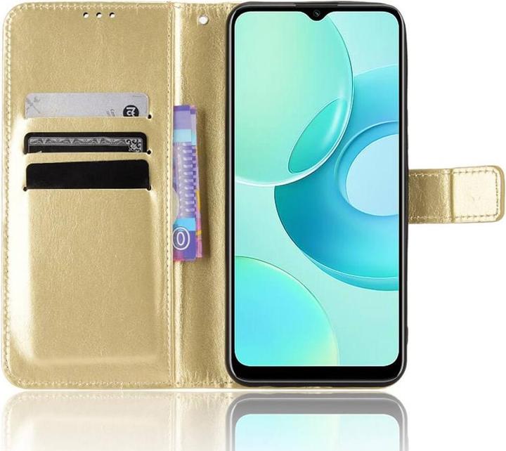Produktbild Cover-Discount Wiko T10 - Leder Etui Hülle gold (Wiko T10)