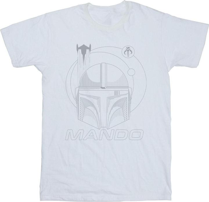 Actual product image Star Wars Mens The Mandalorian Rings Helmet T-Shirt (3XL)