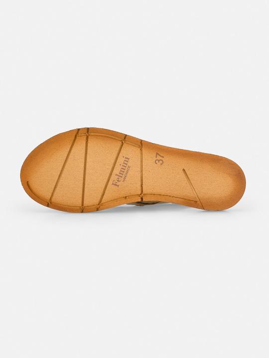 Produktbild Felmini Carolina D786, eine niedrige Sandale aus echtem Leder für einen Hauch von Luxus. Mit einem eleganten (39)