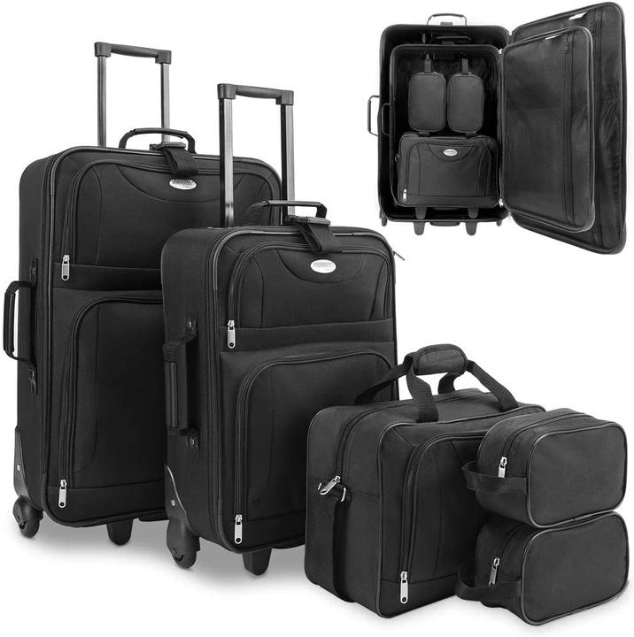 Monzana Suitcase set (60 l, Hand luggage (up to 50 litres), M (50 - 90l), L (90 - 115l))