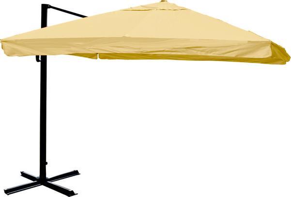 Actual product image Swisshandel24 Gastronomy traffic light umbrella, parasol, 3x4m (Ø5m) polyester/aluminium 26kg, flap, cream