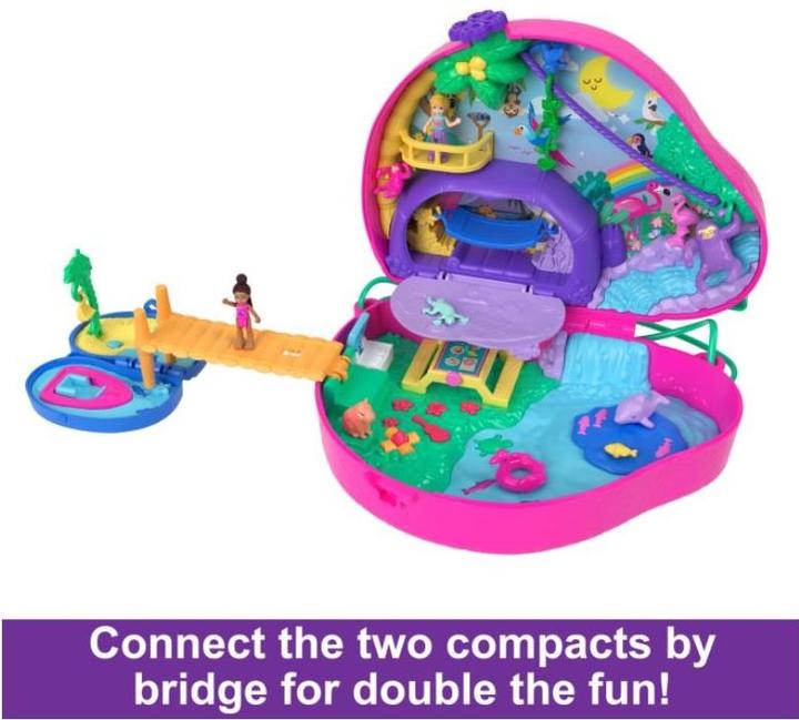 Productafbeelding Polly Pocket Luiaard Familie 2-in-1 Compact Tasje