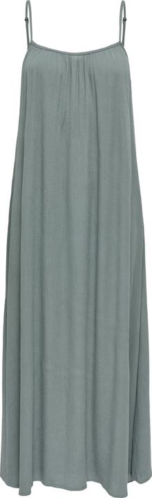 Only Normal geschnitten Kleiner Stehkragen mit Knopfleiste Verstellbare Träger Langes Kleid Kleid