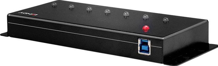 Immagine prodotto Lindy Hub industriale USB 3.0 a 7 porte, custodia in metallo (USB-B, 7 Porti)