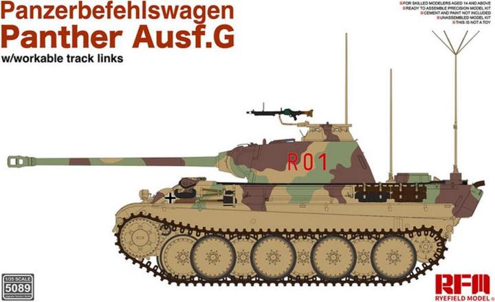 Actual product image Rye Field Model Panther Ausf.G armoured command vehicle
