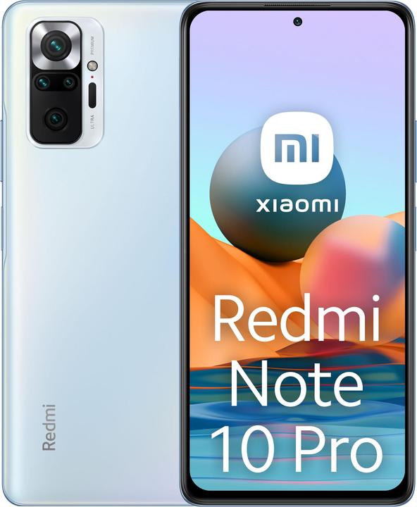 Xiaomi Redmi Note 10 Pro (128 GB, Glacier Blue, 6.67", Dual SIM, 108 Mpx, 4G)