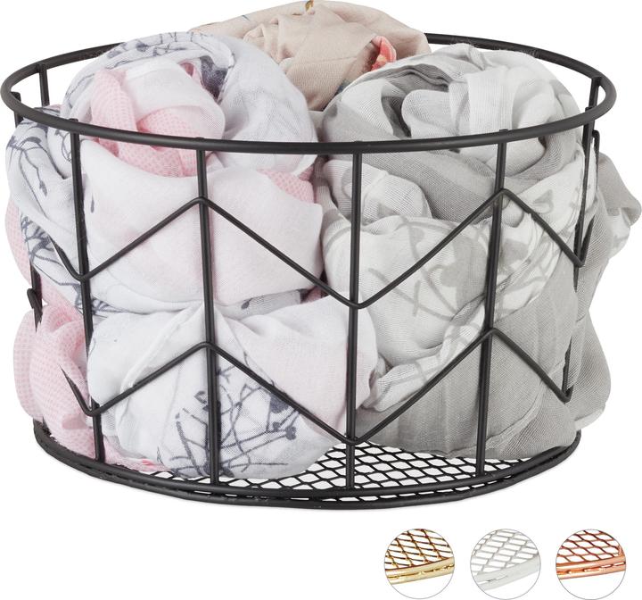 Image du produit Relaxdays Corbeille fil (2 x, 22 x 22 x 12,5 cm)