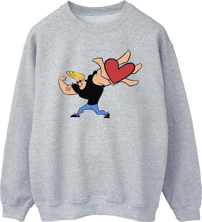 Actual product image Johnny Bravo Mens Heart Present Sweatshirt (M)