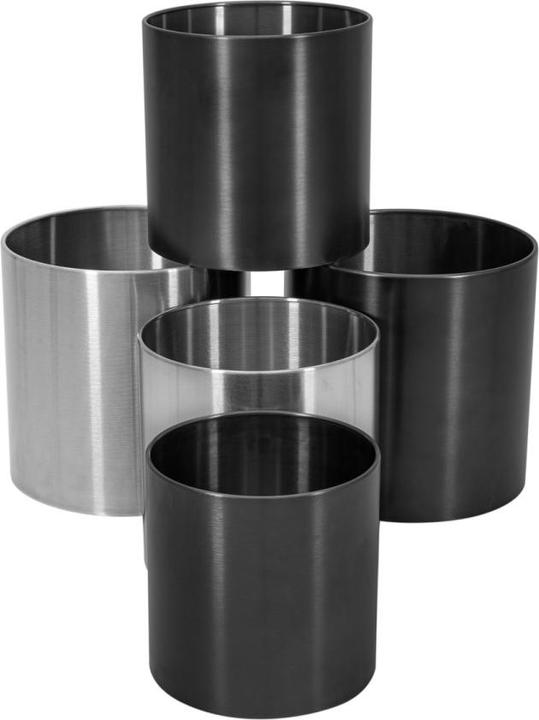 Produktbild Europalms STEELECHT-30 Nova, Edelstahlübertopf, anthrazit, Ø30cm