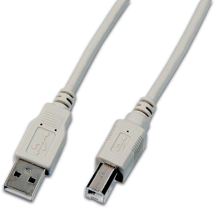 Wirewin USB A-B mm Gr (3 m, USB 2.0)