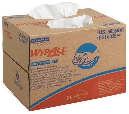 Kimberly-Clark Wypall X60 Wischtücher 6035 42,6cmx 31,7cm, Box á 200 Tü.