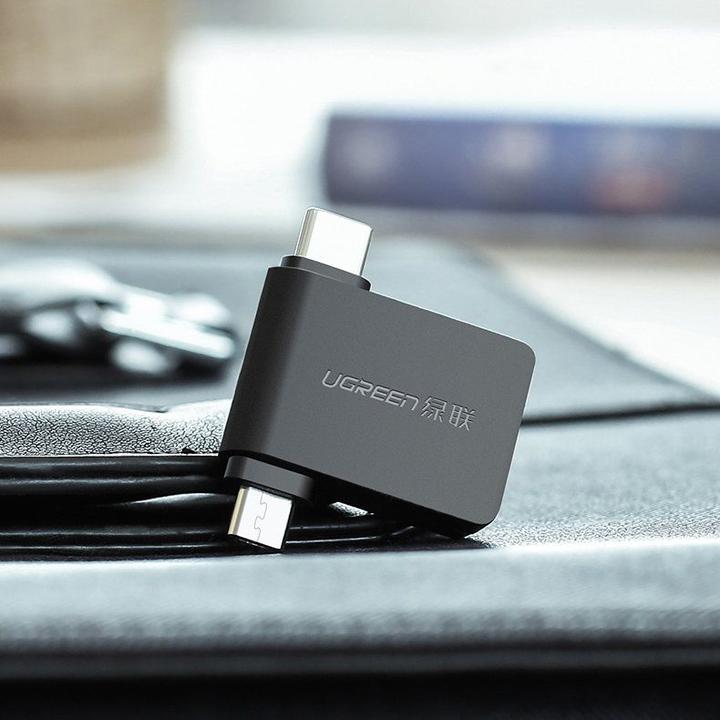 Immagine prodotto Ugreen Adattatore micro USB + USB-C a USB-A 3.0 (USB tipo C, USB-A)