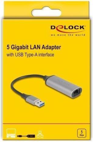 Etichetta energetica Delock USB Typ-A 5 Gigabit LAN Adapter (USB 3.1, RJ45 5 Gigabit Ethernet (1x))