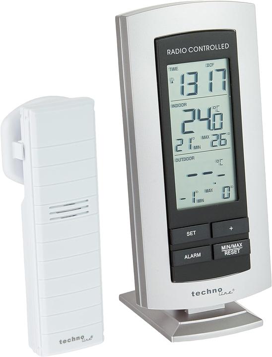 Technoline WS 9140 digitales Funkthermometer Funkwetterstation mit Aussensensor