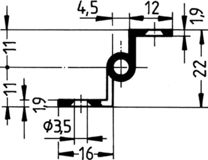 Actual product image Werkstarck Furniture tapes FS, roller diameter 8 mm (Punched strip, 1 pcs.)