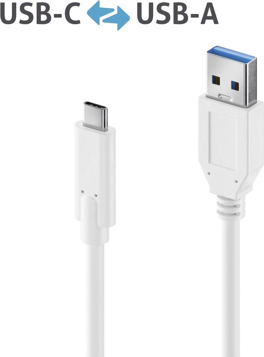 Image du produit Purelink USB A – USB C (1 m, USB 3.2 Gen 2)