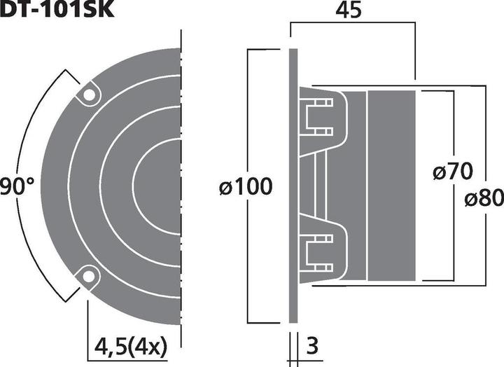 Produktbild Monacor HiFiDome Tweeter (1 Stk.)