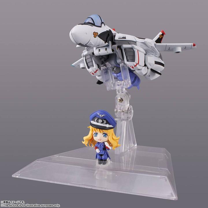 Produktbild Bandai Macross Frontier TINY SESSION VF-25F MESSIAH VALKYRIE (ALTO USE) with SHERYL 10 cm