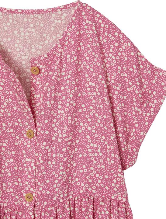 Vertbaudet Mädchen Blumenkleid mit Knöpfen