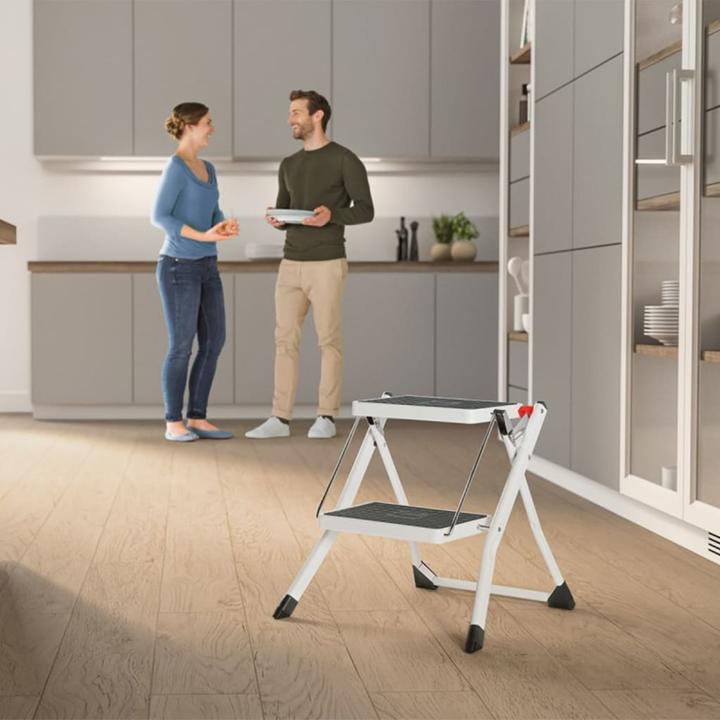 Produktbild Hailo MK60 StandardLine, Stahl-Trittleiter, 2 Stufen (Stehleiter, 50 cm)